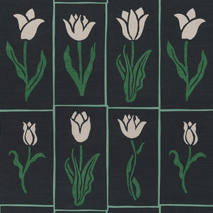 Botanica Wallpaper Black Emerald Sample