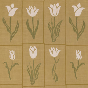 Botanica Wallpaper Gold Olive Sample