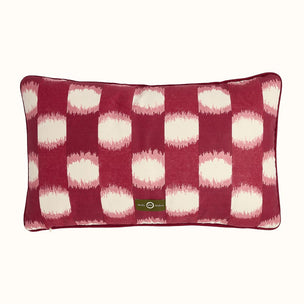 Cushion Piped Ophelia Burgundy