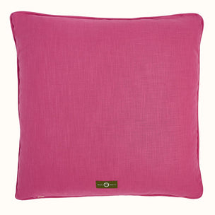 Cushion Piped Ophelia Burgundy Hot Pink
