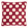 Cushion Piped Ophelia Burgundy Hot Pink