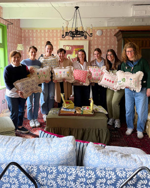 Block Printing Cushion Workshop at Ford Manor, Surrey, 18th June