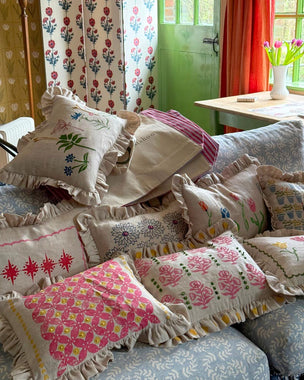 Block Printing Cushion Workshop at Ford Manor, Surrey, 18th June