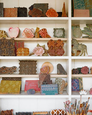 Block Printing Cushion Workshop at Ford Manor, Surrey, 18th June