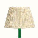 Lampshade Pleated Bagru Clay Medium
