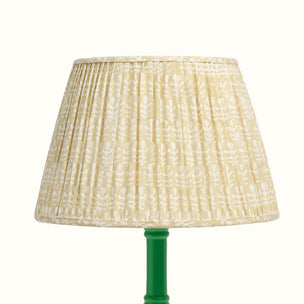 Lampshade Pleated Bagru Clay Medium