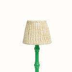 Lampshade Pleated Bagru Clay Small