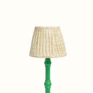 Lampshade Pleated Bagru Clay Small