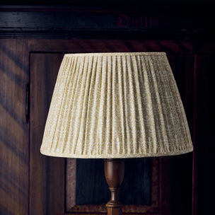 Lampshade Pleated Bagru Clay Large