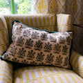 Cushion Fringe Cream Velvet Mughal Fringed - Limited Edition