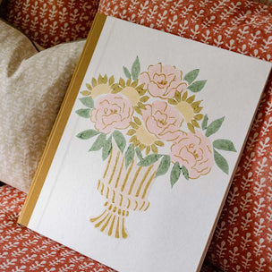 Journal Peony Urn Pastel