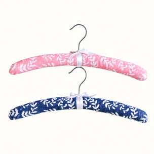 Coat Hanger Padded Duo Ashdown Pink & Navy