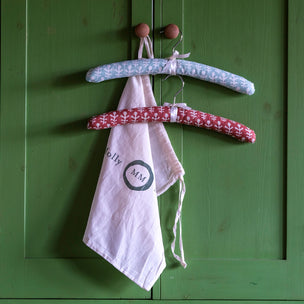 Coat Hanger Padded Duo Bagru Turquoise & Terracotta