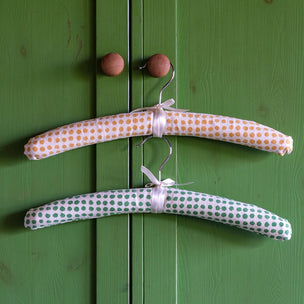 Coat Hanger Padded Duo Seed Mustard & Grass