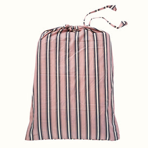 Cushion Quilted Dianthus Rust Rose & Rose Stripe - Limited Edition