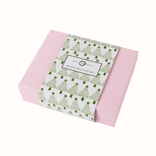 Block Printing Kit Cards Tree Green