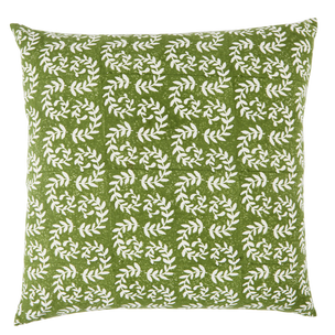 Hand Block Printed Ashdown Cushion Khaki