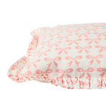 Cushion Frill Bows Pink