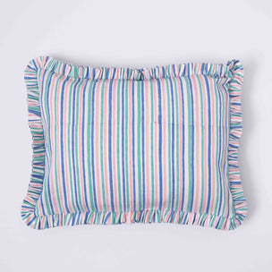 Frilly Bed Cushion + Night time Set Stripe