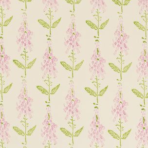 Foxglove Hand Block Printed Herringbone Lilac