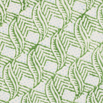 India Leaf Hand Block Printed Blue Green