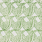 India Leaf Hand Block Printed Blue Green