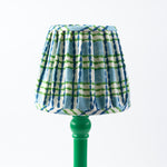 Lampshade Pleated Trellis Grass Sky Small