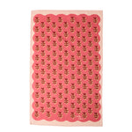 Tea Towel Cotton Flower Pink