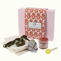 Block Printing Kit Flirty Lampshade Flower Rust