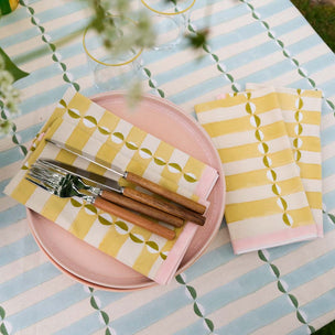 Napkin Luna Yellow Pink