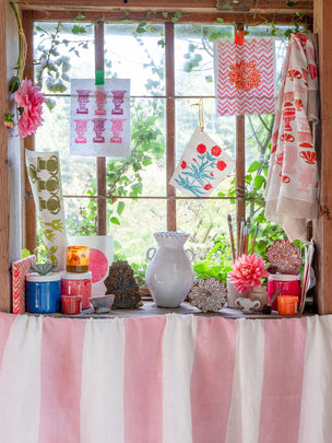 Block Printing Cushion Cover Workshop at Thyme, Lechdale, Gloucestershire