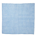 Scarf Square Chequers Blue