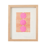Framed Cotton Paper Print Sun Pink