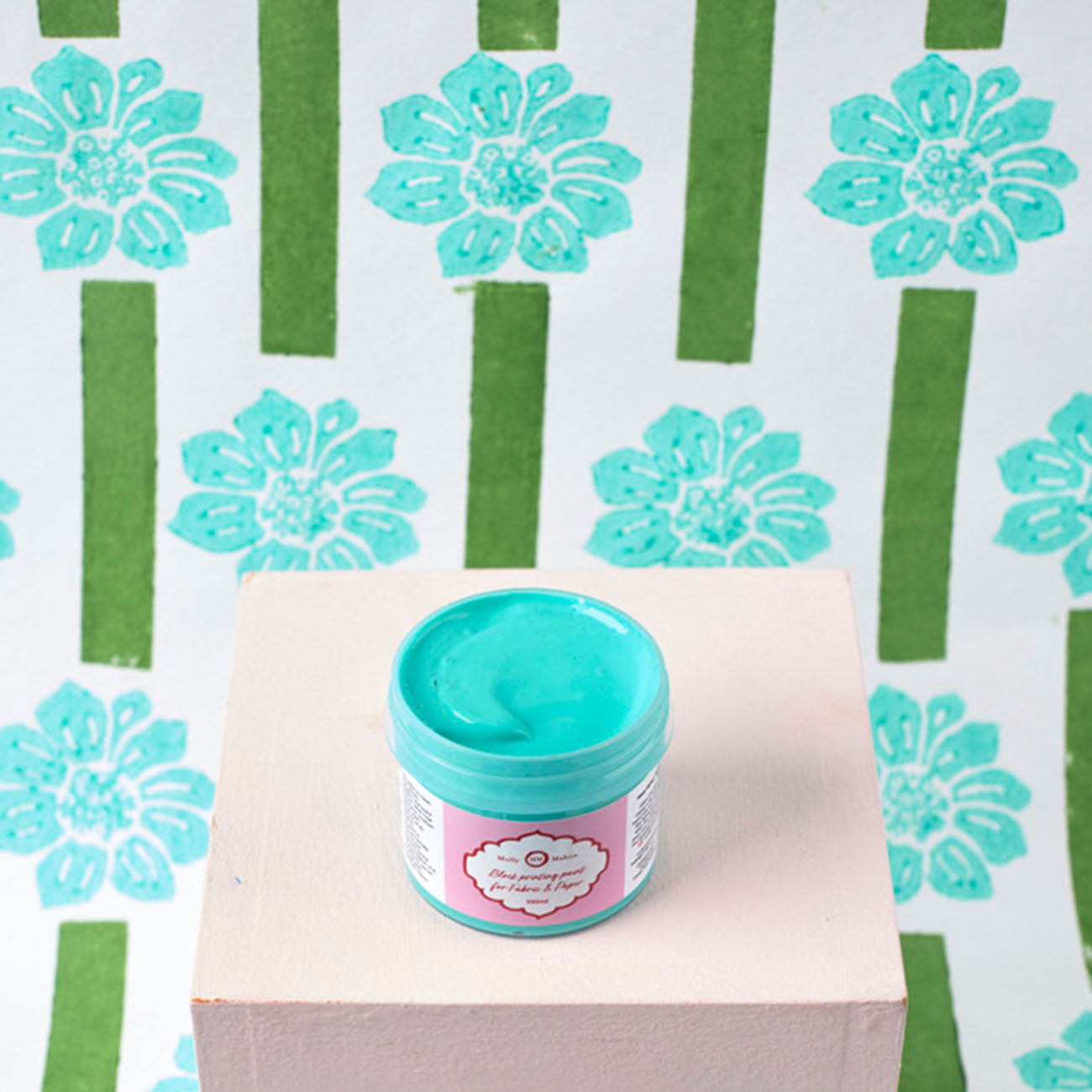 Molly Mahon Block Printing Paint Aqua