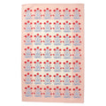 Tea Towel Mughal Stripe Crimson Sky