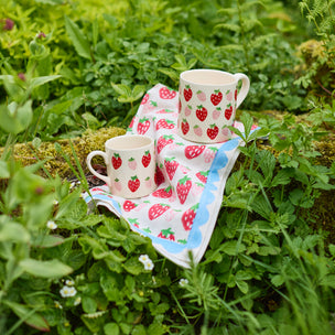 Strawberry Summer Tier Tray Dish Towel - premium flour sack tea towel