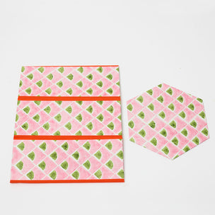 Waste Paper Bin Kite Green Pink