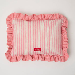 Cushion Frill Berry Grass Sky Stripe Pink