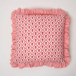 Cushion Frill Buti Pink Tuk Tuk Pink