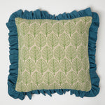 Cushion Frill Mini Burchetts Moss Isabella Denim Blue