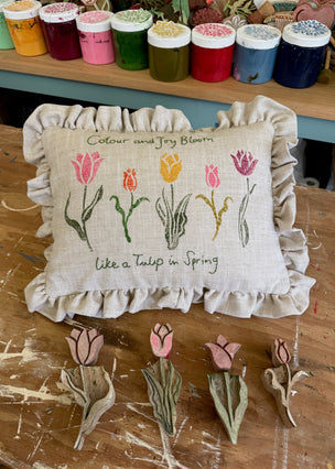 Block Printing Cushion Workshop at Gravetye Manor, West Sussex