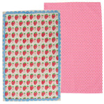 Tea Towel Tuk Tuk Pink + Strawberry