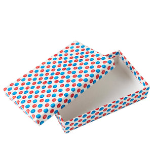 Gift Box Dots Red/Blue