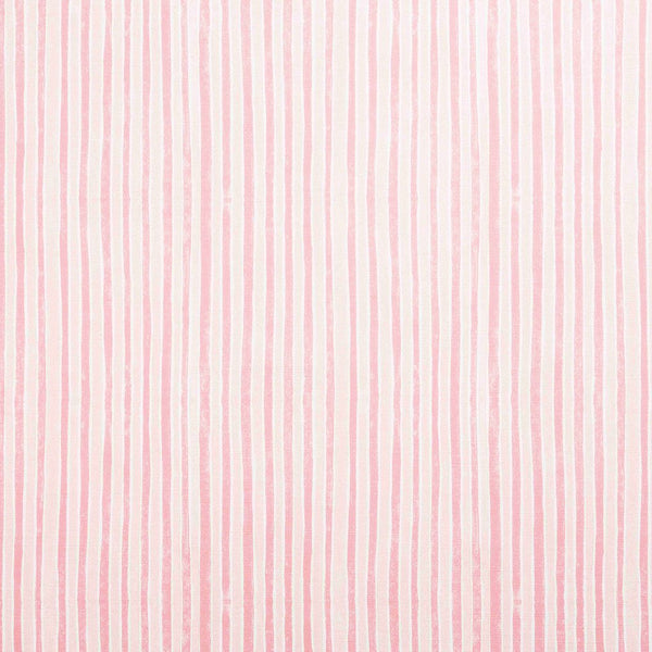 Stripe Printed Fabric Linen/Cotton Pink – Molly Mahon