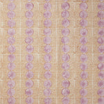 Sunrise Block printed Fabric Linen Rose/Copper