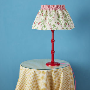 Lampshade Flirty Skirt Strawberry Pink Trim