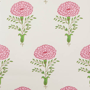 Wallpaper - Marigold - Pink/Green
