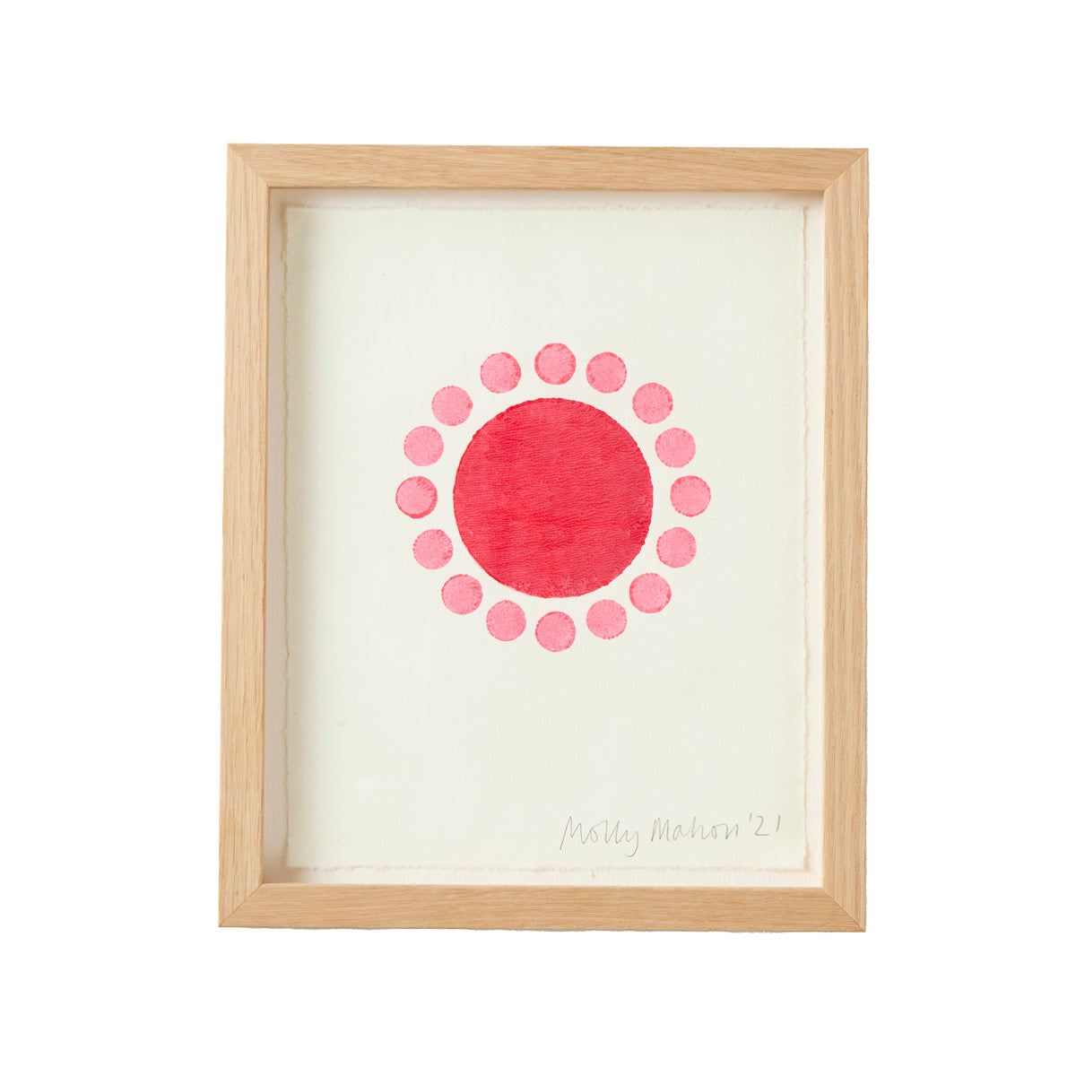 Framed Cotton Paper Print Charleston Pink Molly Mahon