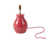 Lampbase Ceramic Honey Pot Red