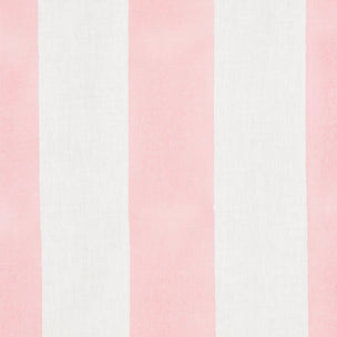 Wide Stripe Block printed Fabric Linen Pink Free Sample